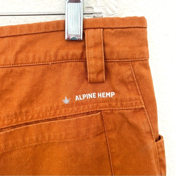 Salewa Fanes Utility Pant Gorpcore Outdoor Hemp Cotton Rust Size US36 XL- EU XXL - Picture 9 of 16